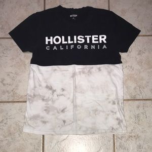 Men’s Black and White Hollister Shirt (XS)